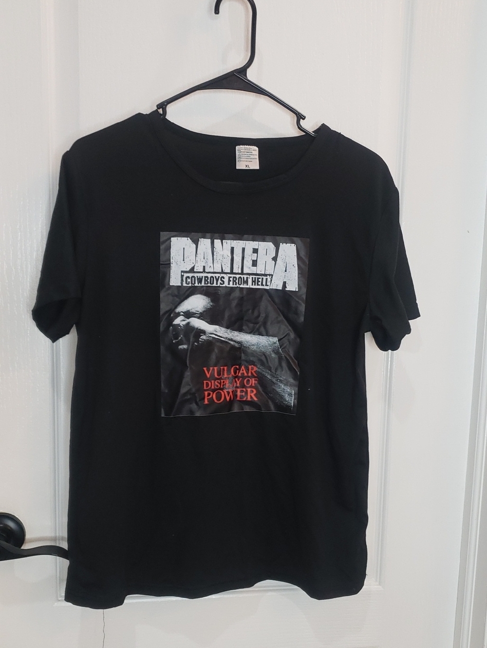 Pantera Metal Band Cowboys From Hell Black T-Shirt Size XL
